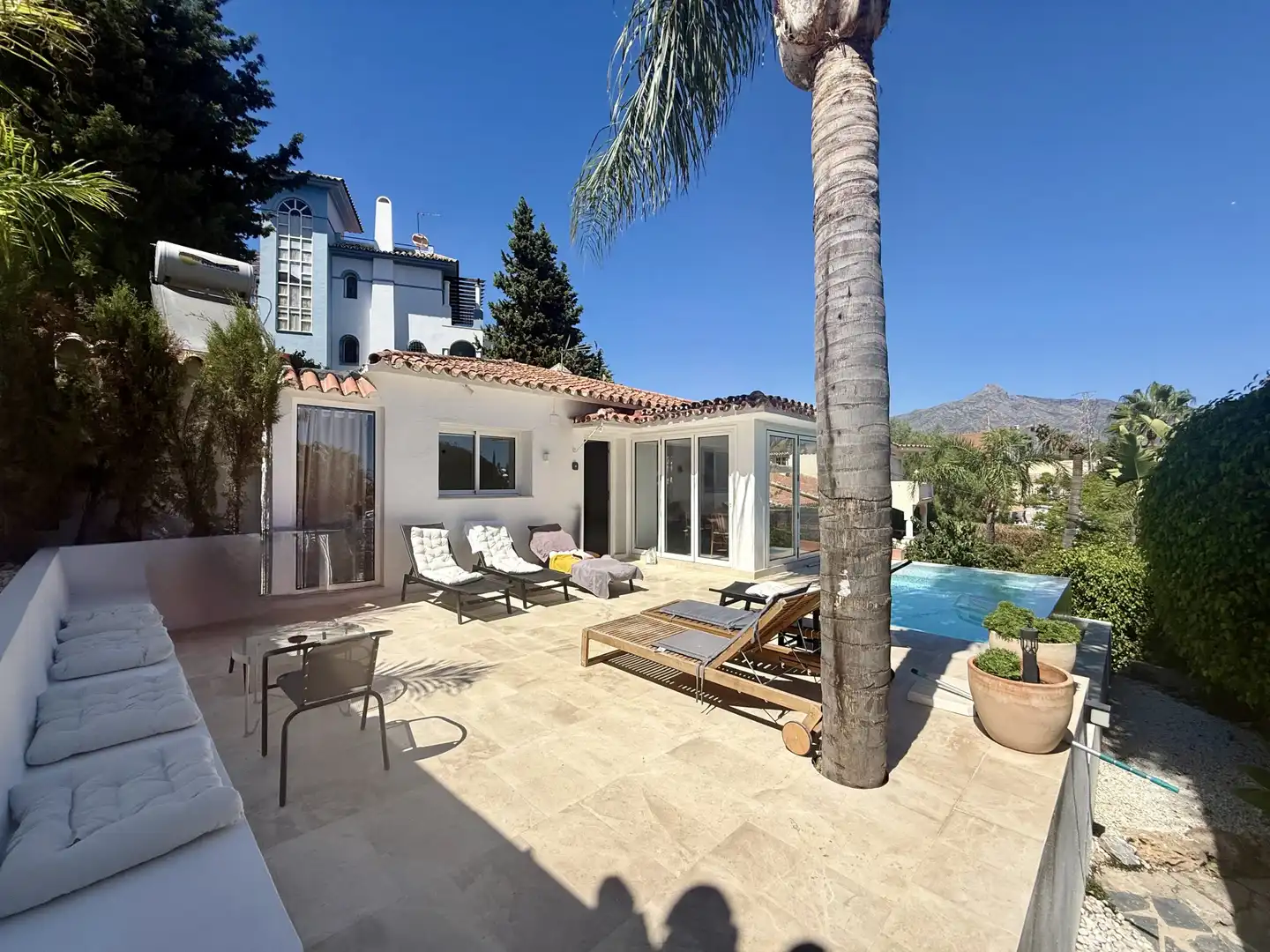 Terraza de Casa o chalet en venta en Marbella con Aire acondicionado, Jardín privado y Terraza