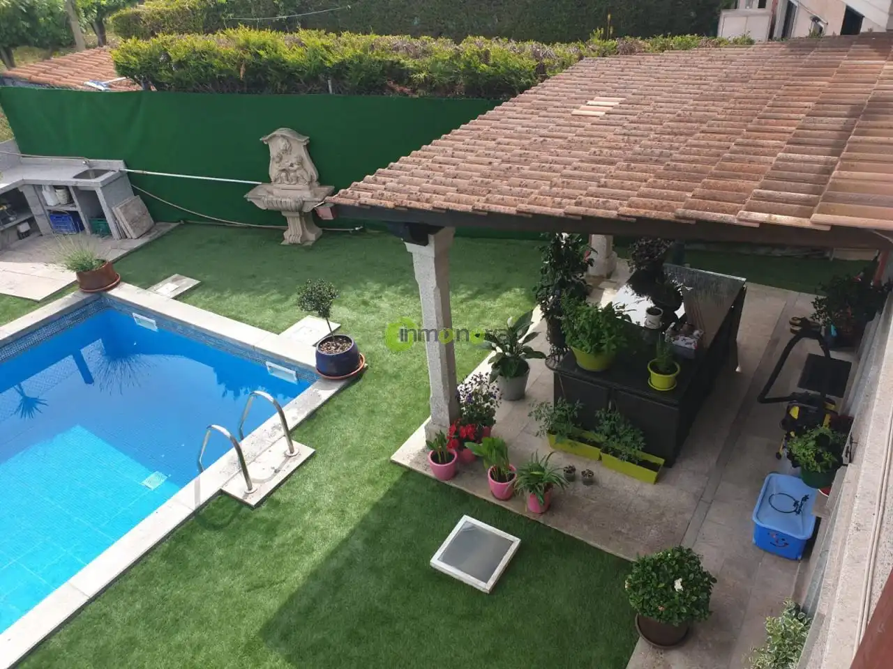 Jardí de Casa adosada en venda en Ponteareas amb Calefacció, Jardí privat i Terrassa