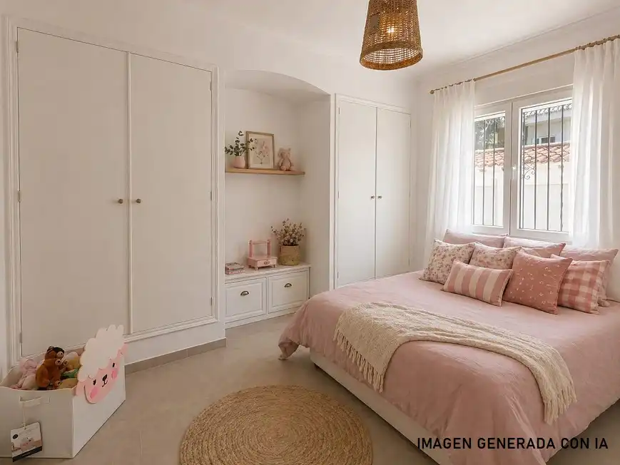 Dormitori de Casa o xalet en venda en Santa Pola amb Aire condicionat, Jardí privat i Piscina