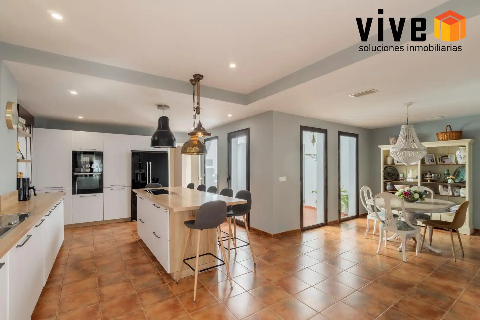 Cocina de Casa o chalet en venta en Guillena con Aire acondicionado, Calefacción y Terraza