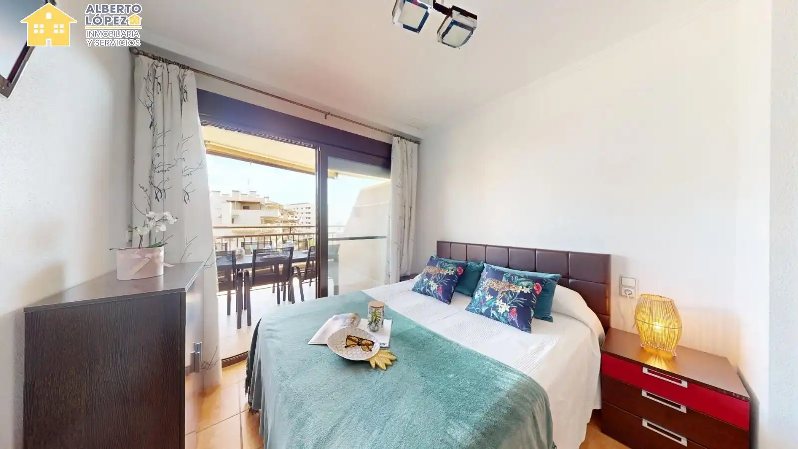 Schlafzimmer von Wohnung zur Miete in Elche / Elx mit Klimaanlage, Terrasse und Möbliert