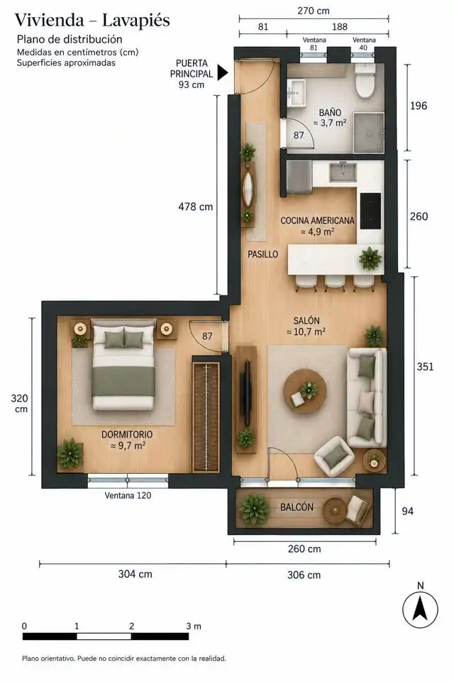 Wohnung mit Aufzug zum Verkauf in Calle de Argumosa, imagen 15