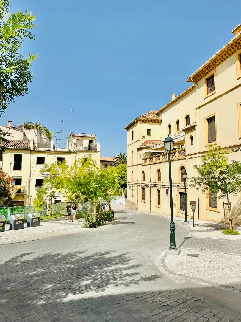 Exterior view of Flat for rent in Granada  with Parquet flooring, Furnished and Washing machine