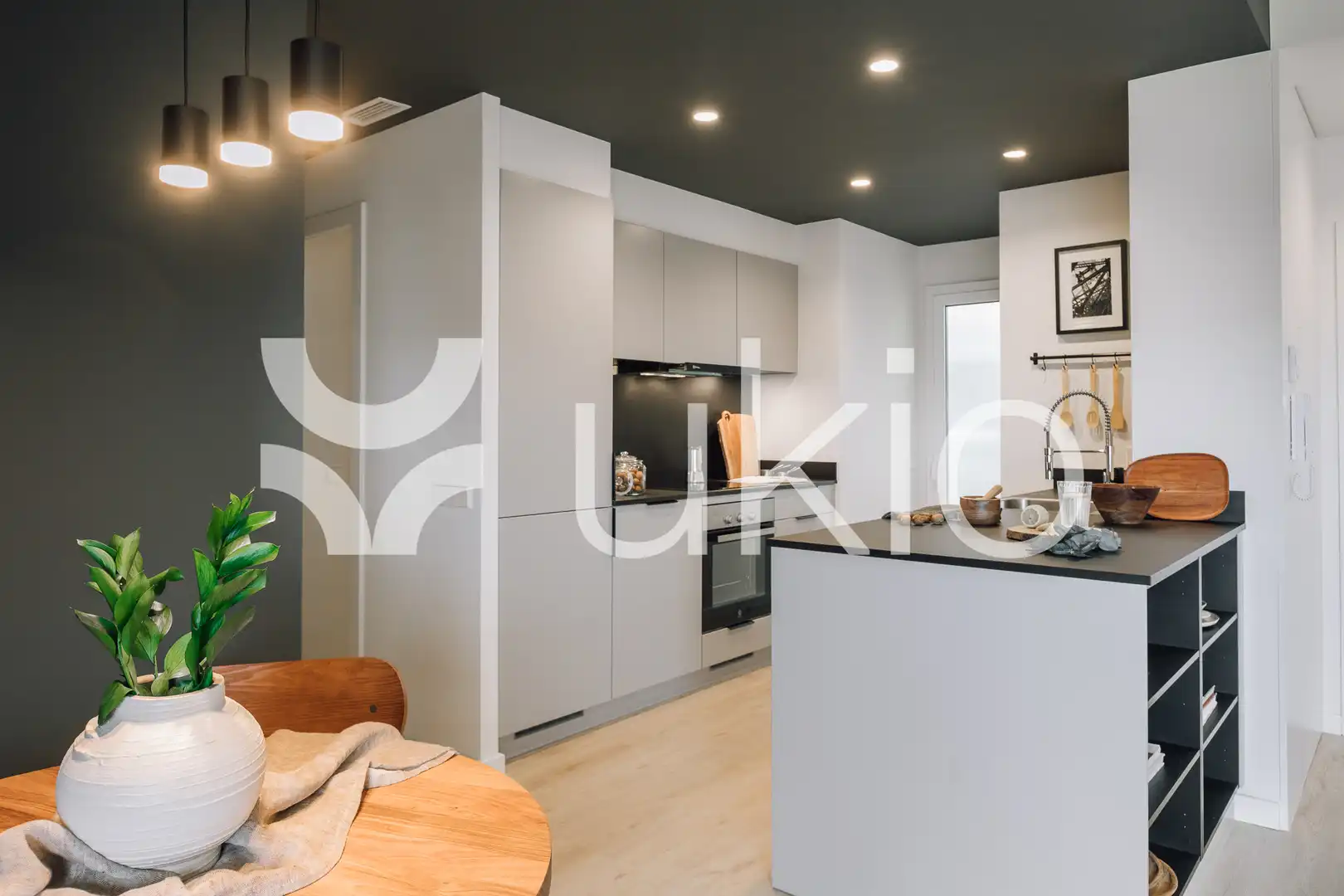 Kitchen of Flat for rent in Barcelona  with Air Conditioner, Heating and Furnished
