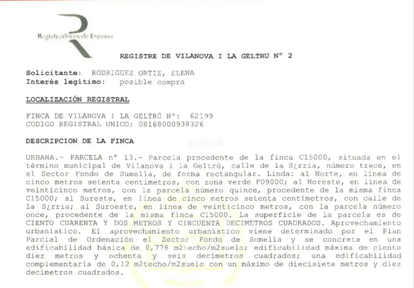 Terreny residencial en venda a Carrer Sarria 13, imagen 12