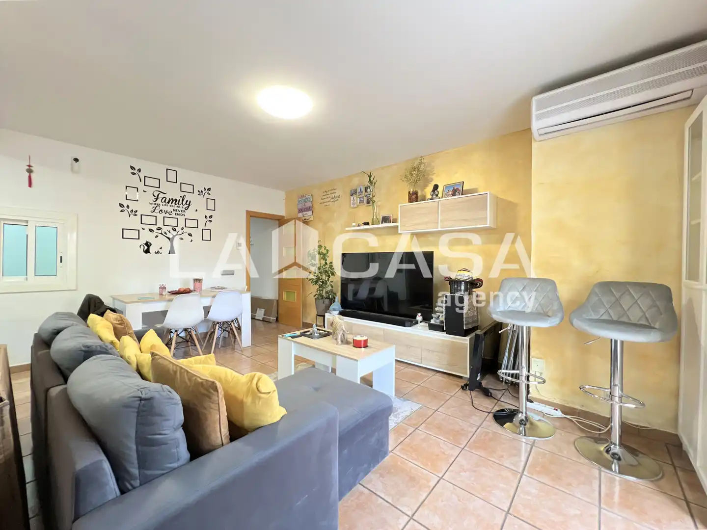 Sala de estar de Piso en venta en Badalona con Calefacción y Terraza
