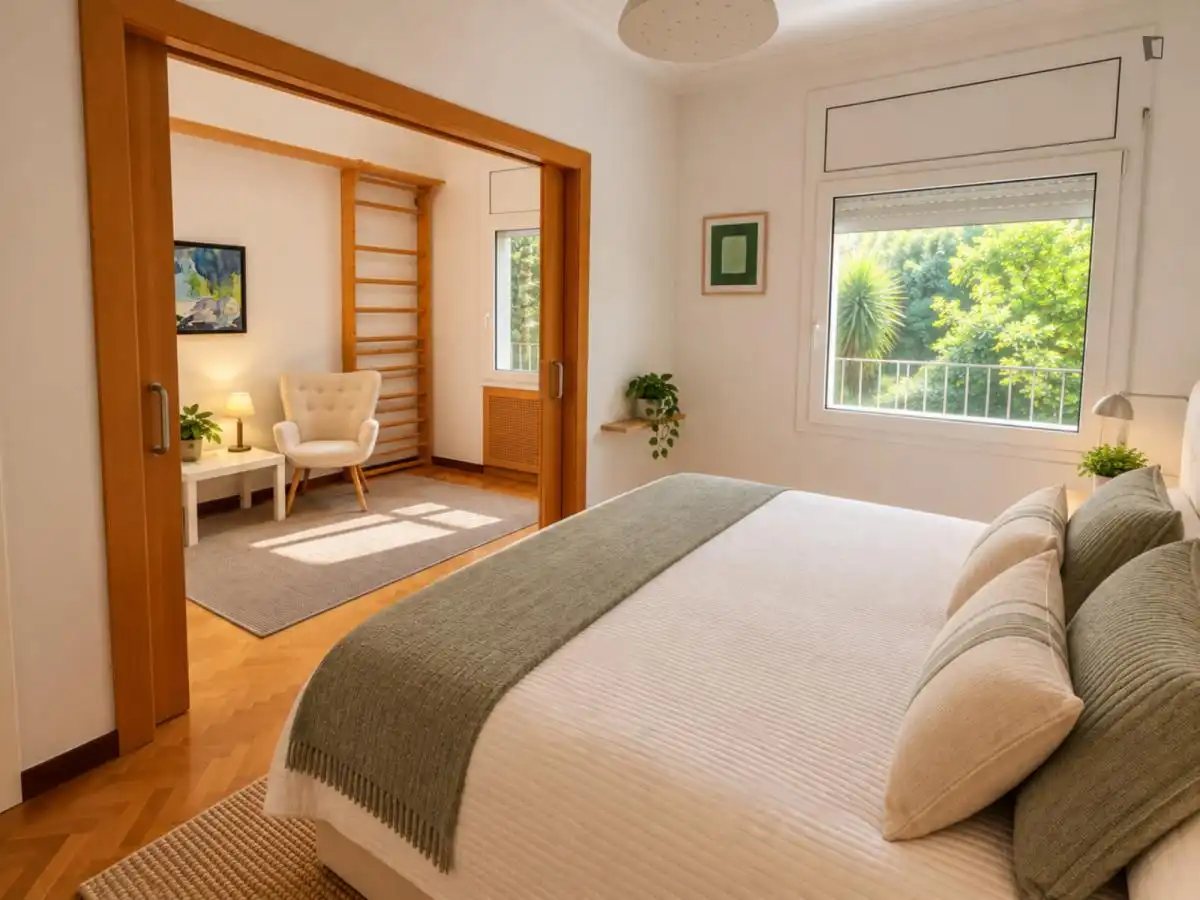 Bedroom of Study for rent in Sarrià - Sant Gervasi