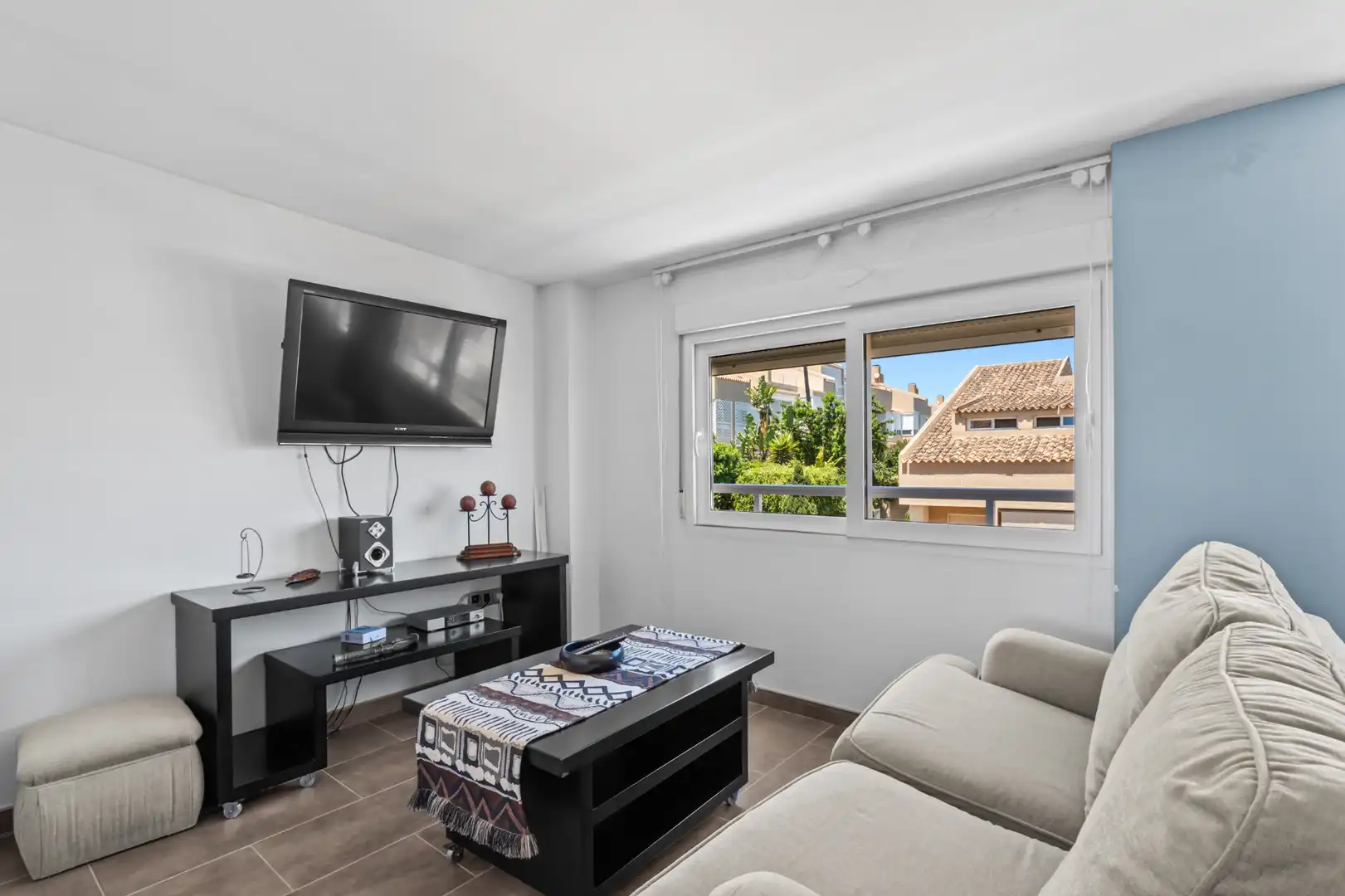 Sala d'estar de Casa adosada en venda en Alicante / Alacant amb Aire condicionat, Calefacció i Terrassa