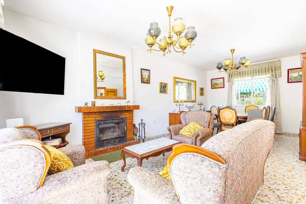 Living room of Houses for sale in Nuevo Baztán  with Heating, Private garden and Swimming Pool