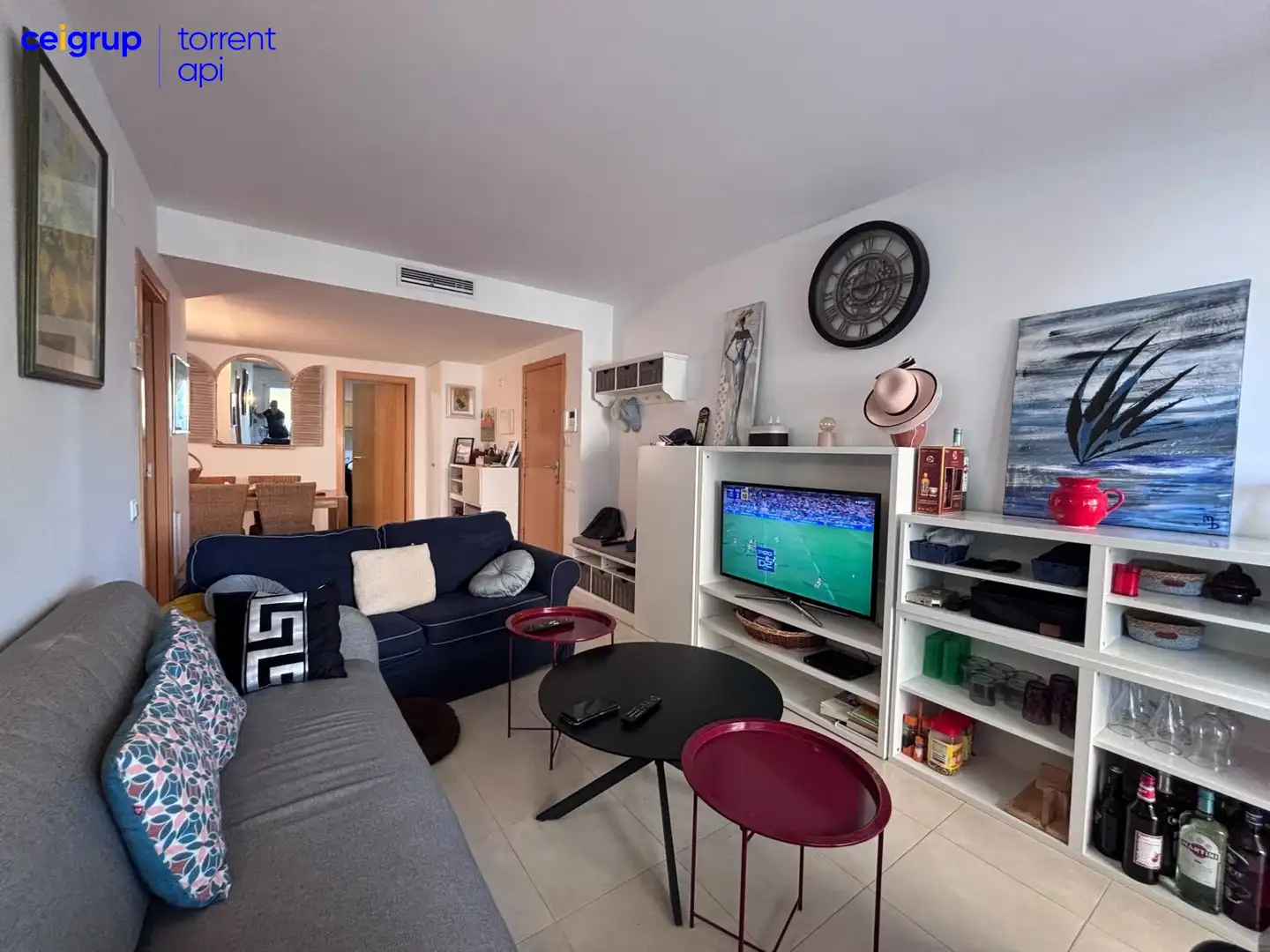 Sala de estar de Piso en venta en L'Escala con Aire acondicionado, Calefacción y Terraza