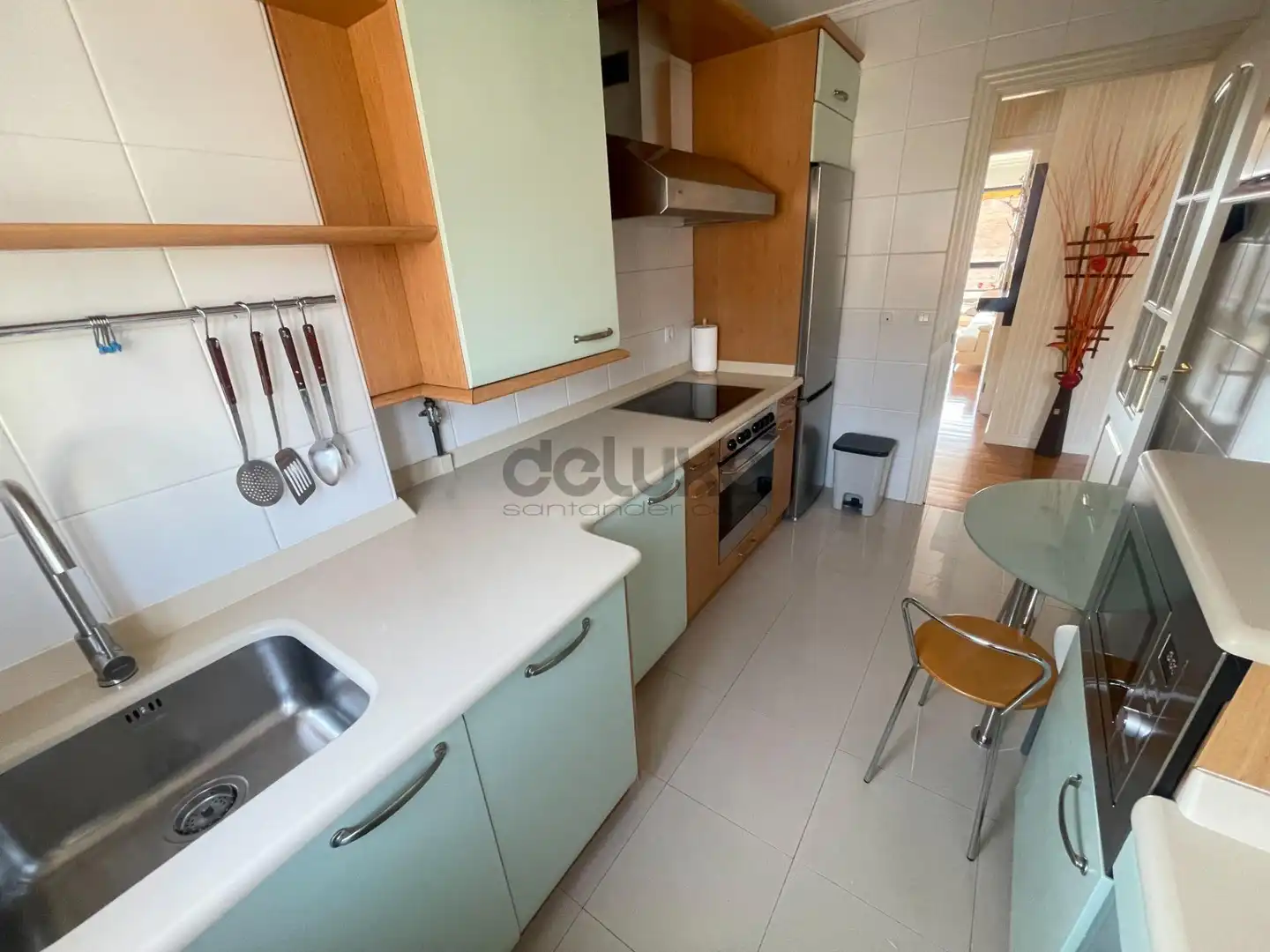 Kitchen of Flat for rent in Santander  with Heating and Furnished