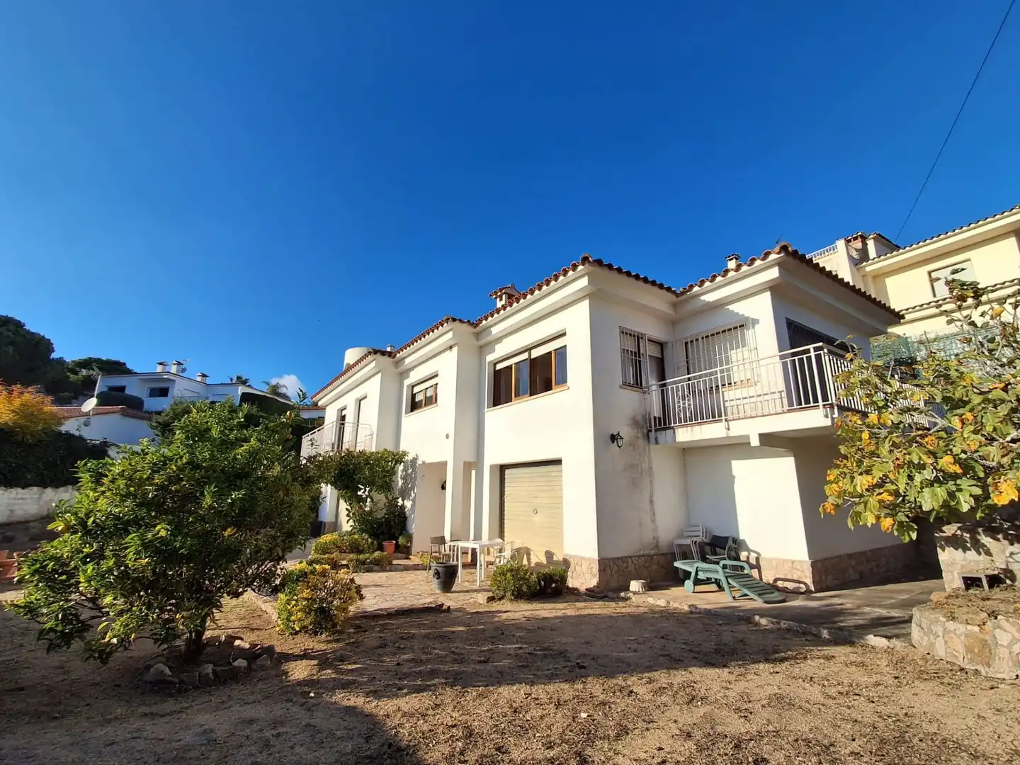 Vista exterior de Casa o xalet en venda en Lloret de Mar amb Calefacció, Jardí privat i Terrassa