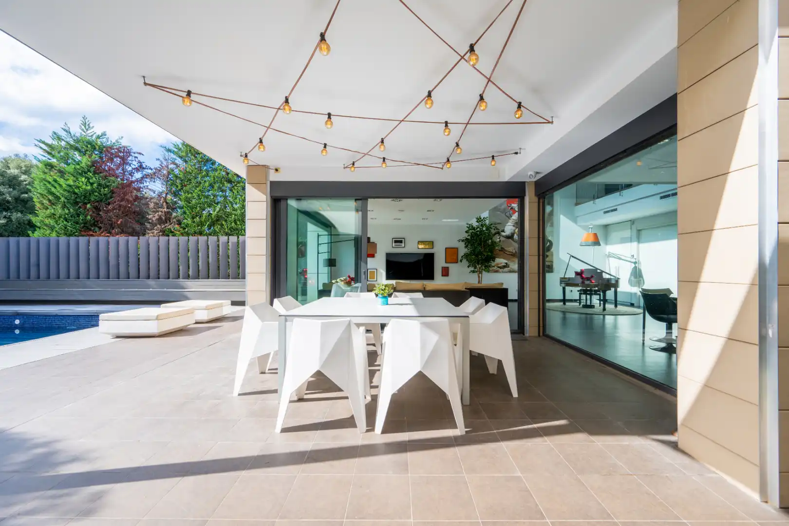 Terraza de Casa o chalet en venta en Sant Cugat del Vallès con Aire acondicionado, Calefacción y Jardín privado
