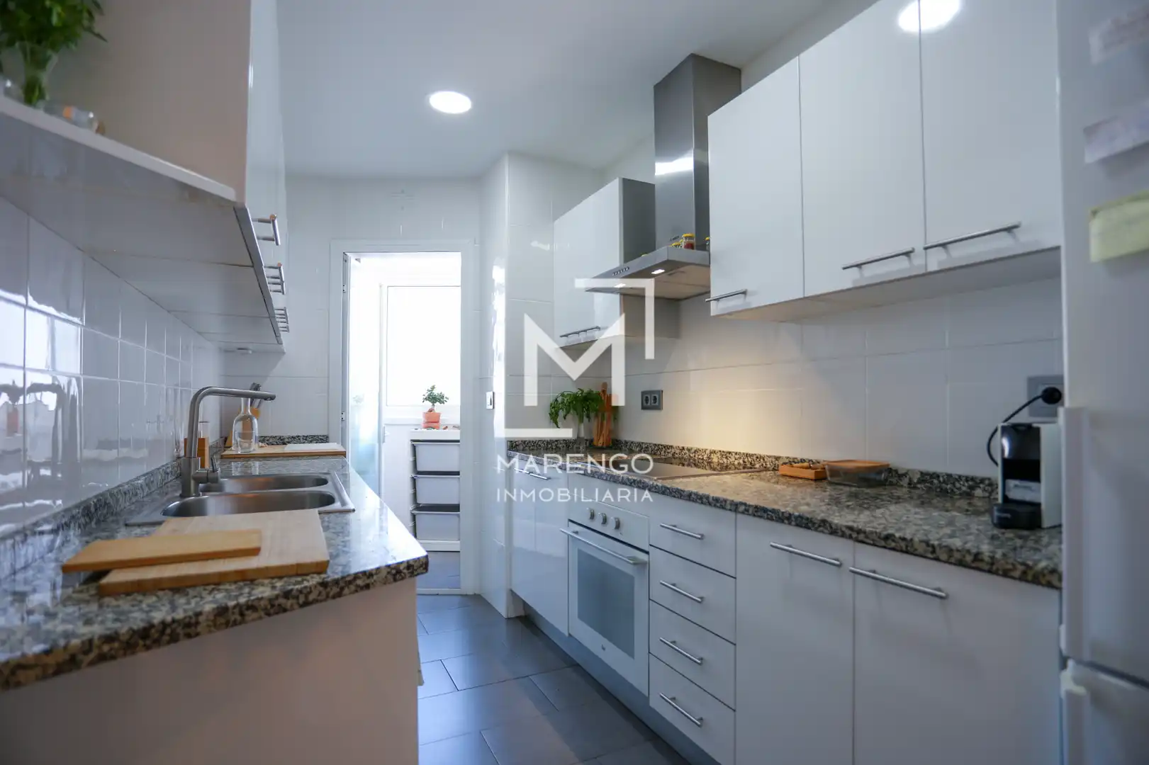 Küche von Wohnung zur Miete in Sitges mit Klimaanlage, Heizung und Parkett
