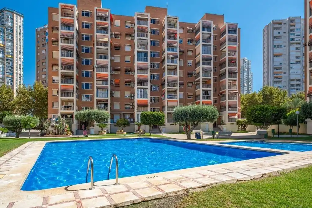 Exterior view of Flat for sale in Benidorm  with Air Conditioner, Heating and Private garden