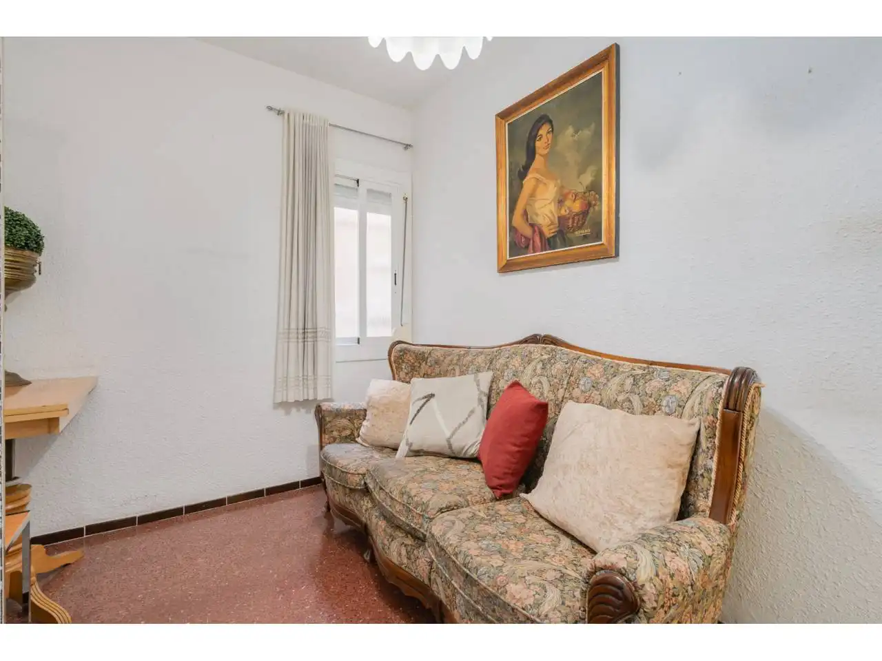 Sala d'estar de Àtic en venda en Terrassa amb Calefacció, Parquet i Terrassa