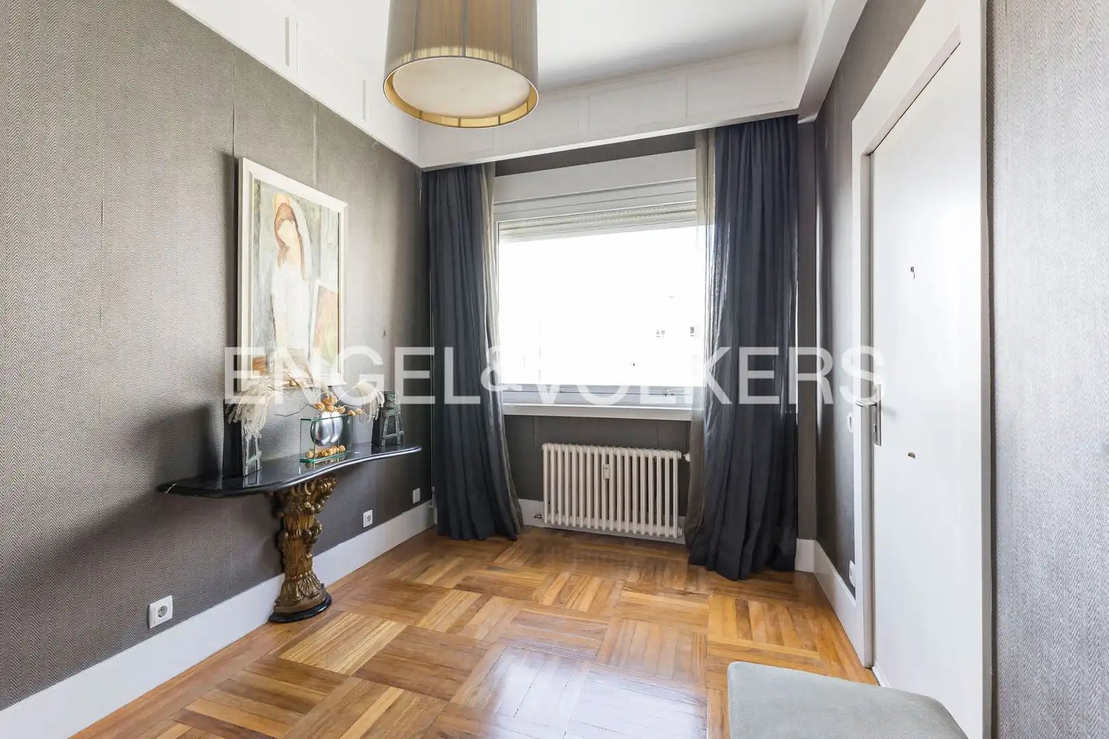 Wohnzimmer von Wohnung zur Miete in Madrid mit Klimaanlage, Heizung und Parkett