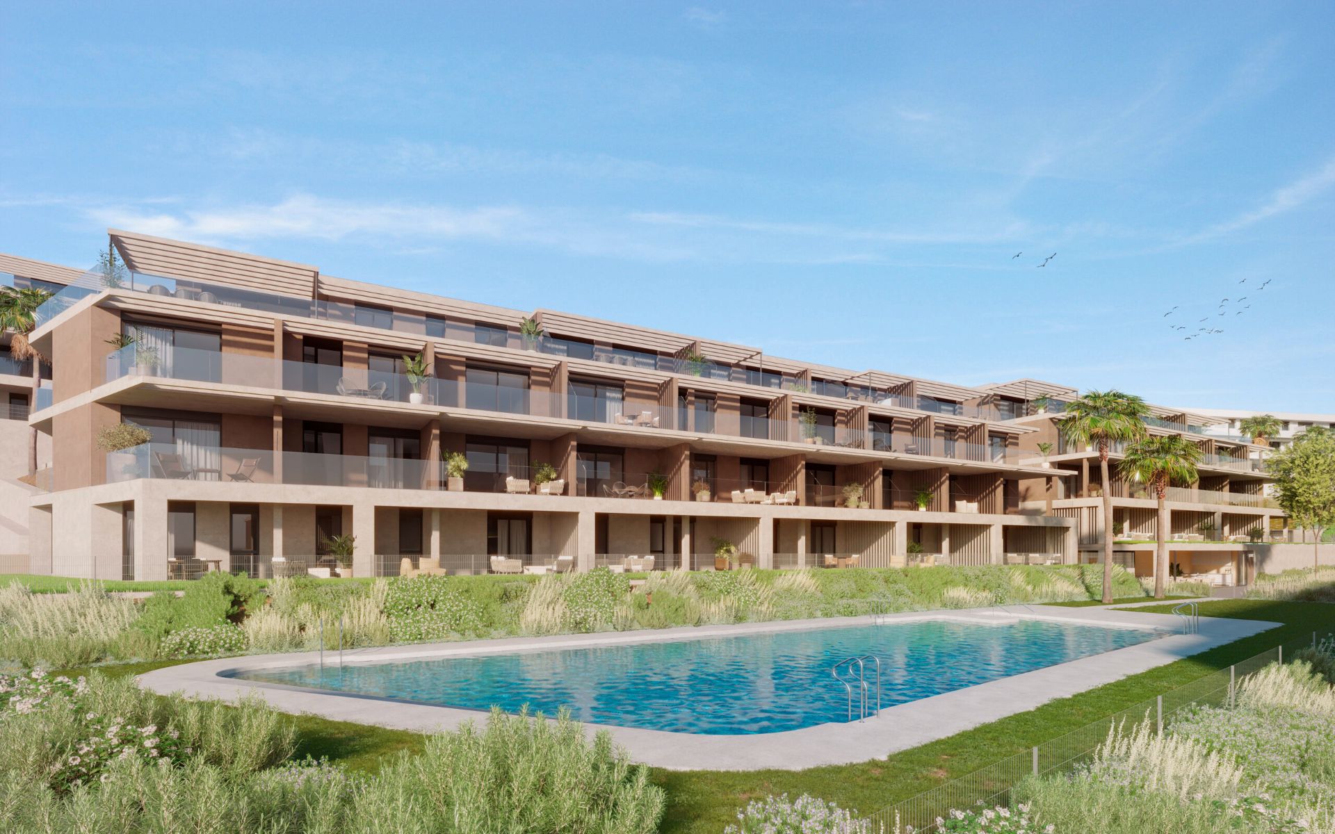 Exterior view of Apartment for sale in Estepona  with Air Conditioner, Heating and Private garden
