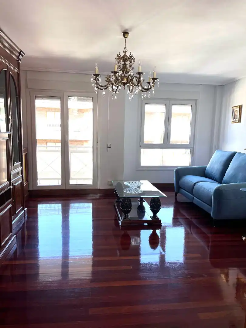 Sala d'estar de Pis en venda en Castro-Urdiales amb Calefacció, Jardí privat i Parquet