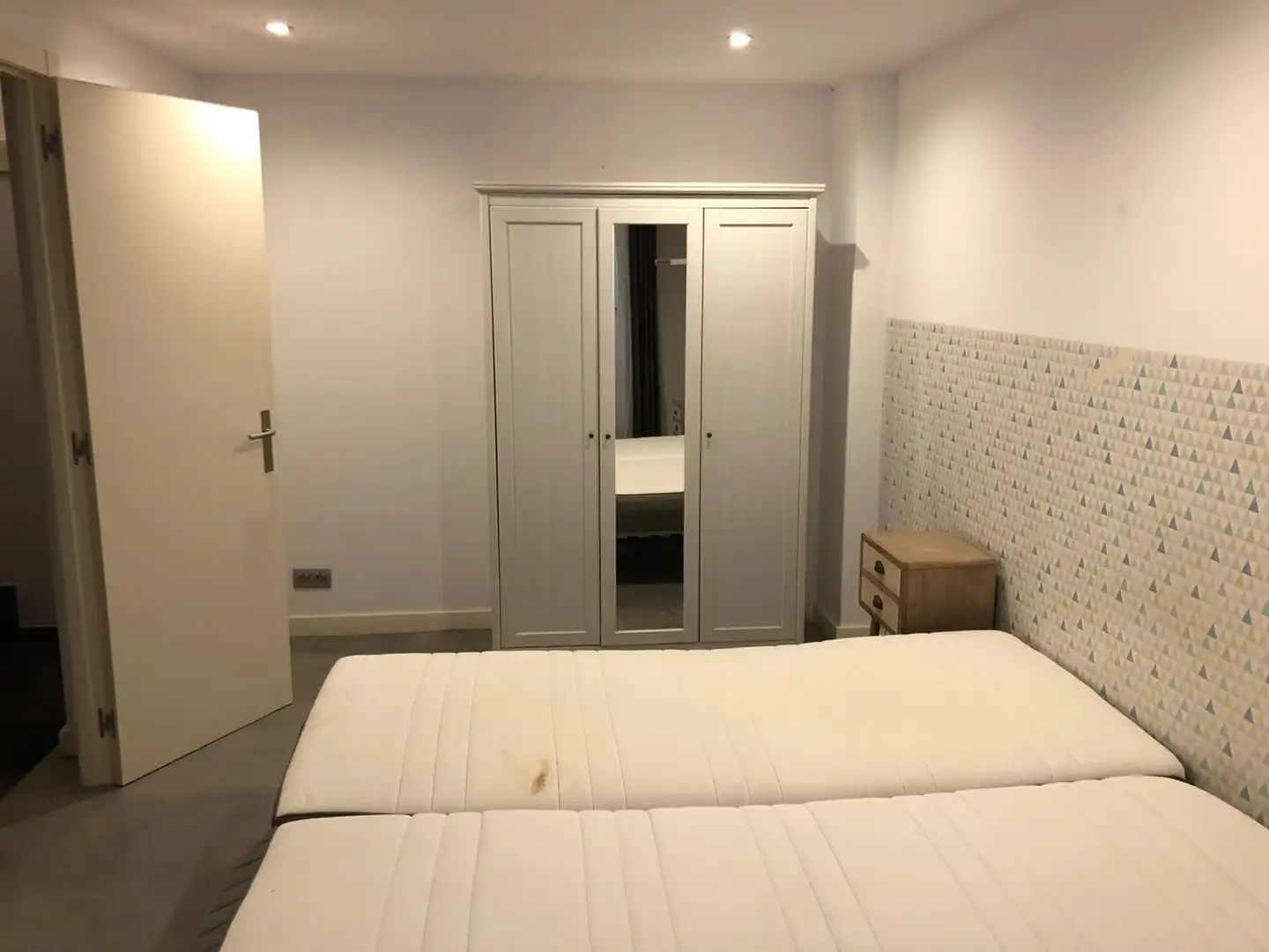 Schlafzimmer von Wohnung zur Miete in Barcelona mit Klimaanlage, Möbliert und Ofen