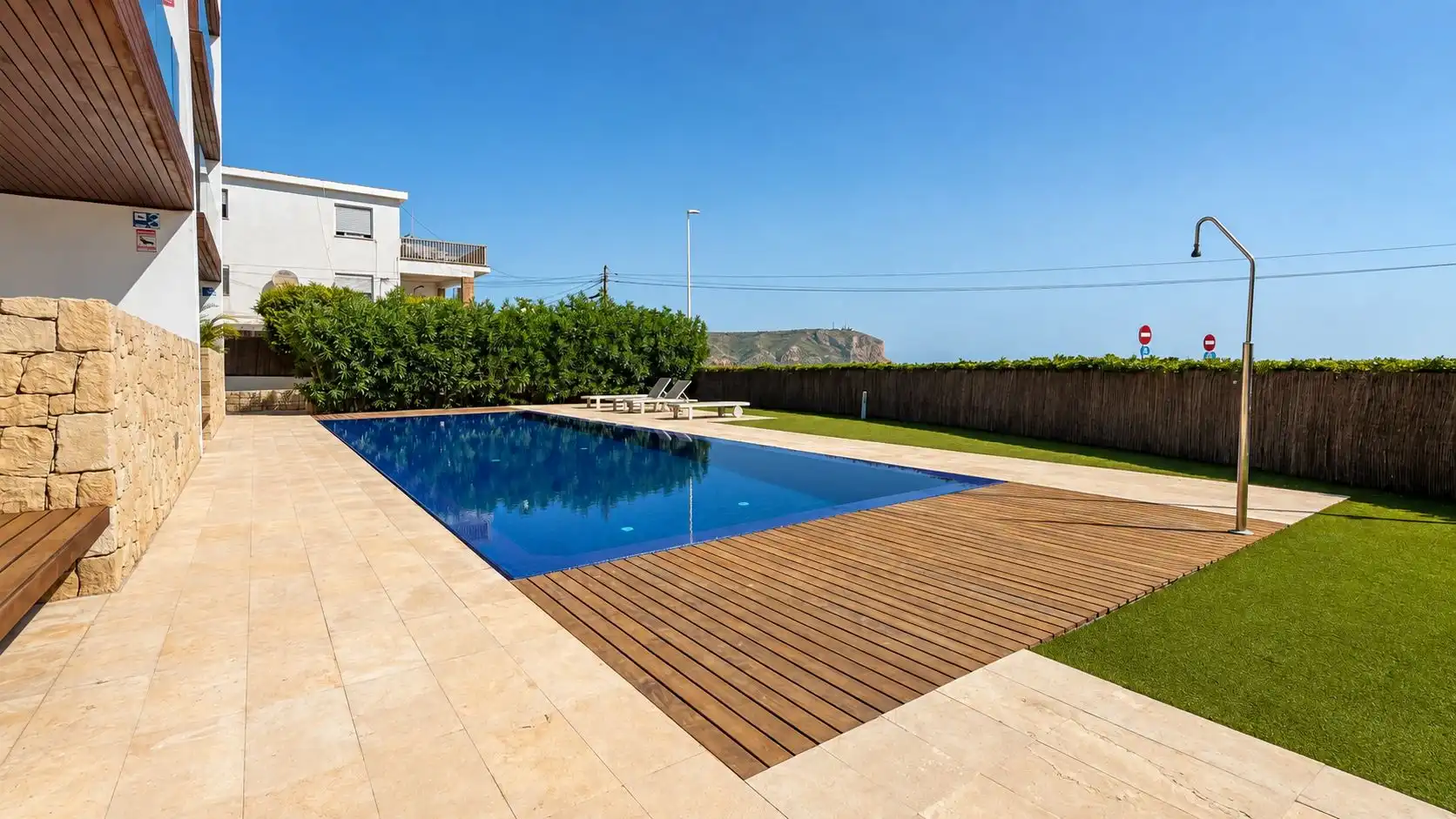 Piscina de Apartamento de alquiler en Jávea / Xàbia con Aire acondicionado, Calefacción y Terraza