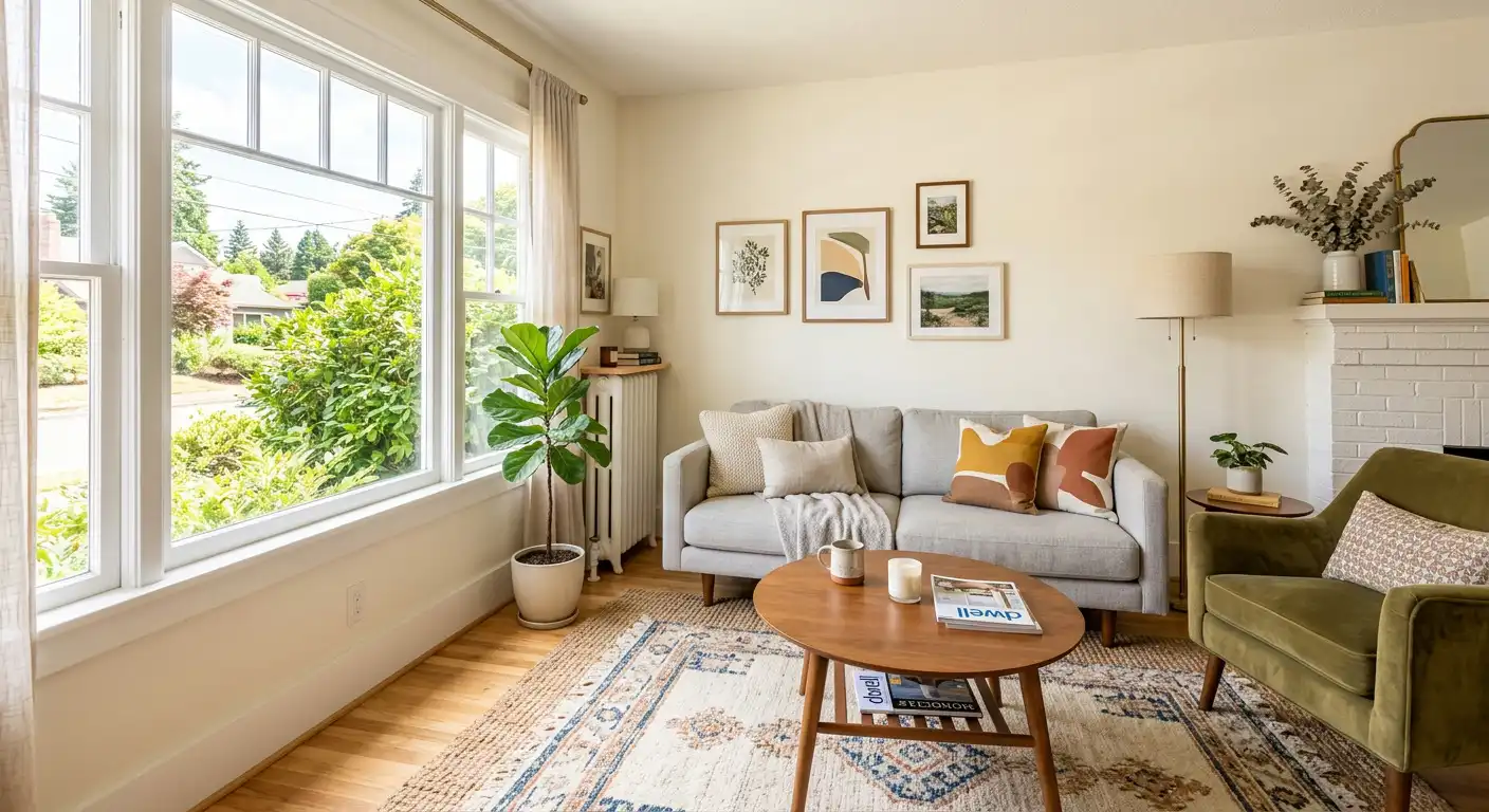 Sala d'estar de Pis en venda en Alcorcón amb Calefacció, Jardí privat i Terrassa