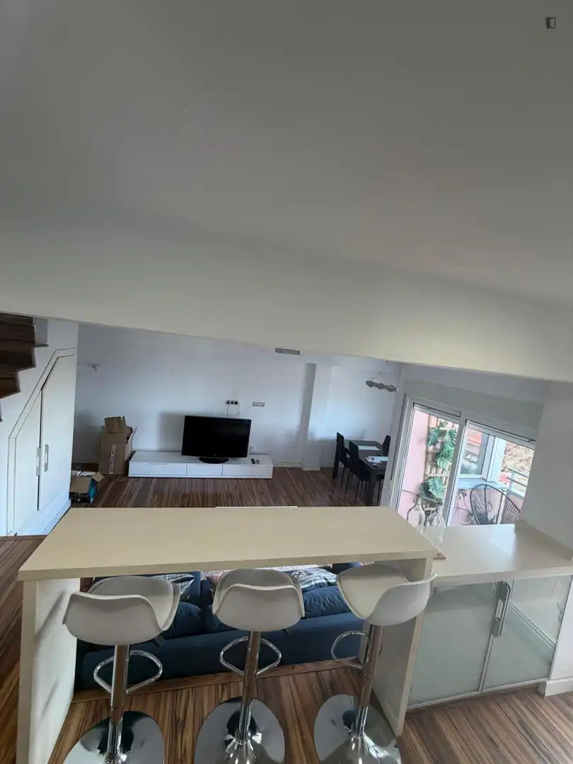 Sala de estar de Apartamento de alquiler en Valencia con Aire acondicionado, Calefacción y Amueblado