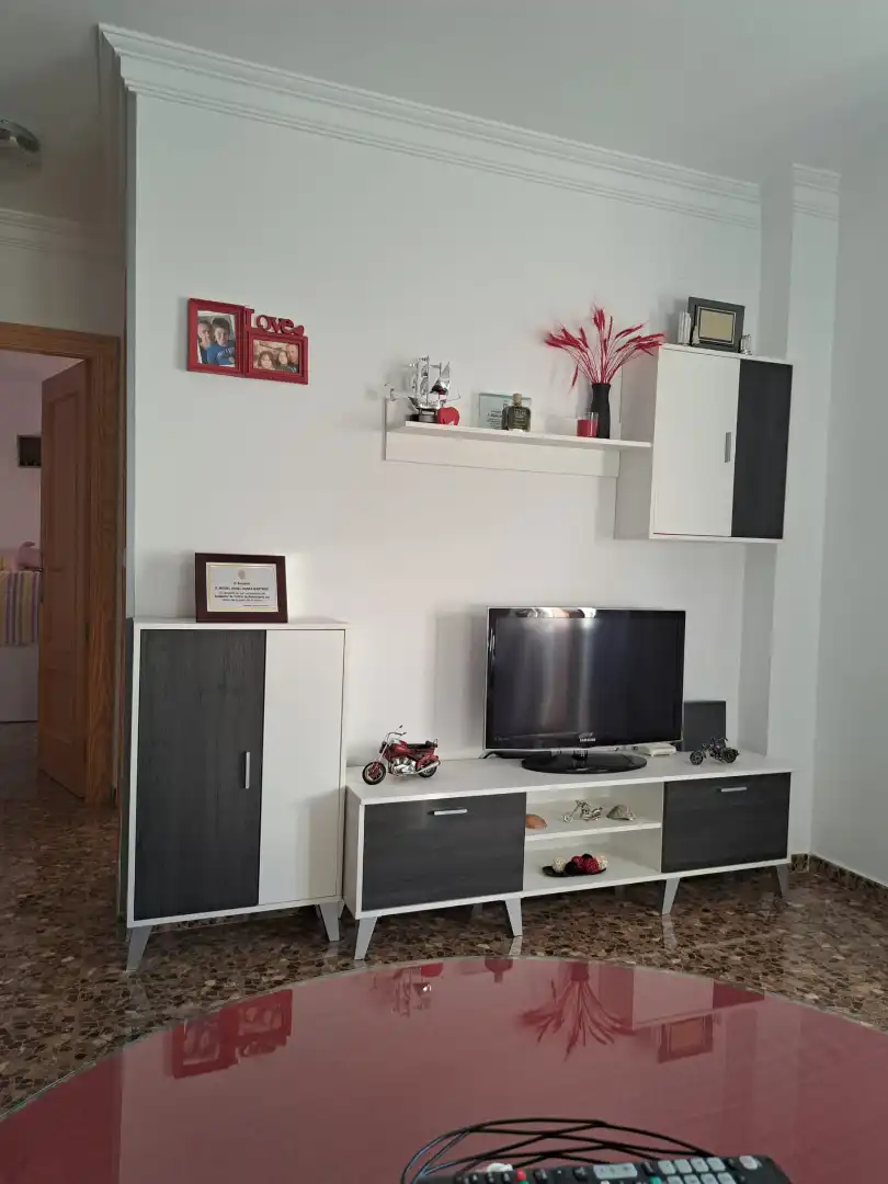 Living room of Flat for rent in Maracena  with Air Conditioner, Furnished and Washing machine
