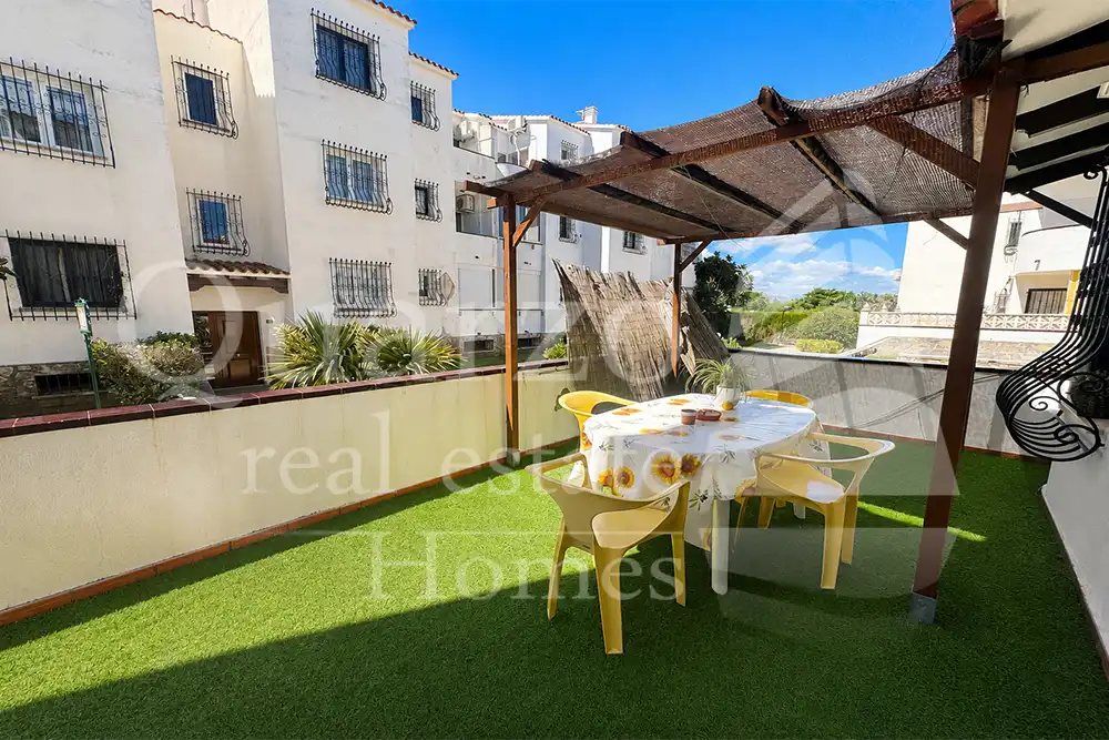 Terraza de Apartamento en venta en Dénia con Calefacción, Jardín privado y Amueblado