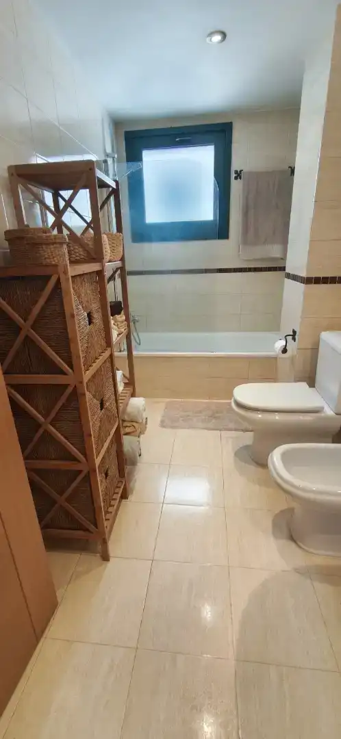 Bathroom of Flat for sale in Boqueixón  with Parquet flooring, Storage room and Furnished