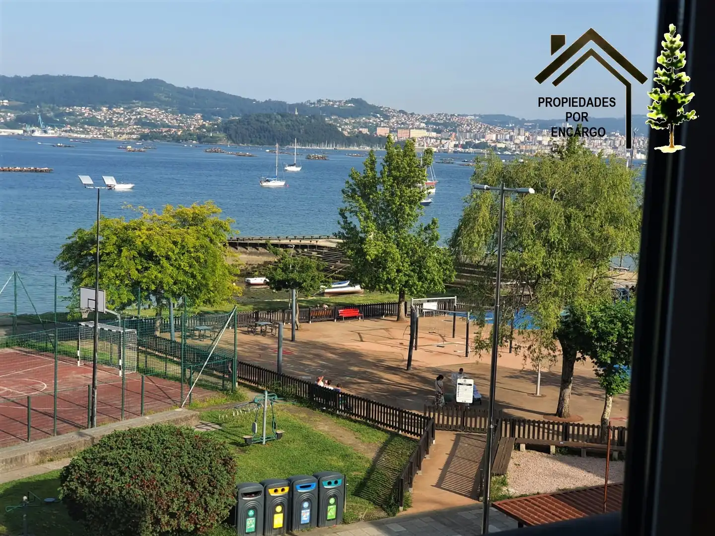 Terrasse von Wohnungen zum Verkauf in Moaña mit Heizung