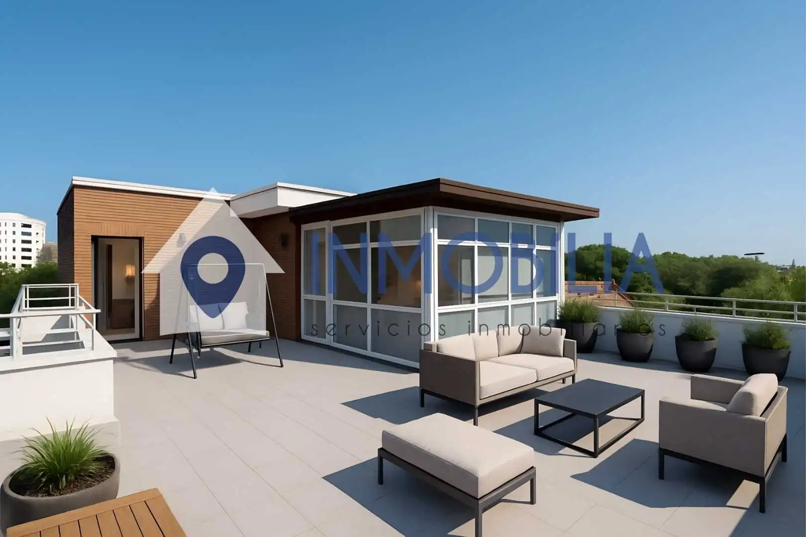 Terraza de Ático en venta en Madrid con Calefacción y Terraza