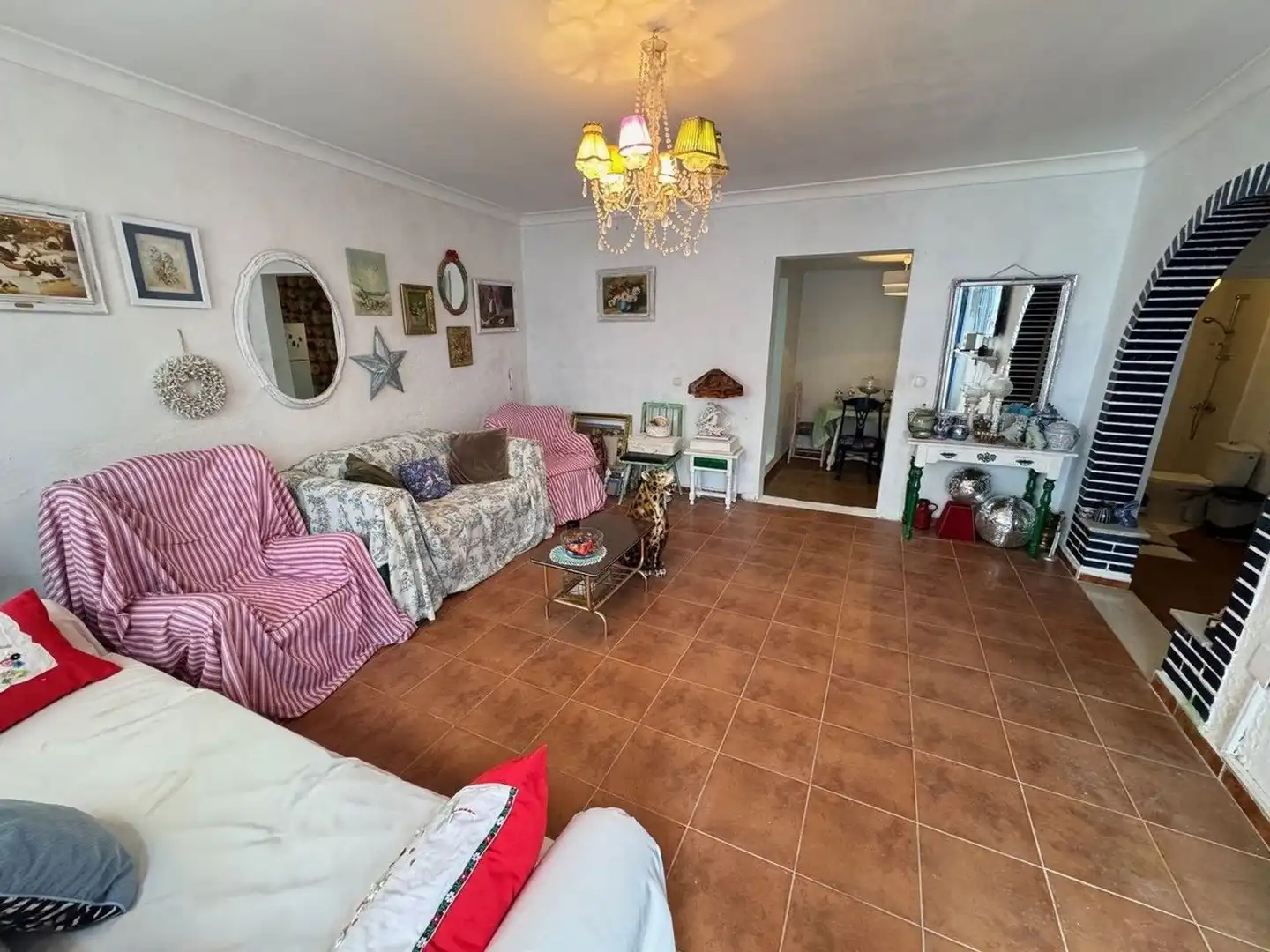 Sala d'estar de Casa o xalet en venda en Garrucha amb Terrassa, Piscina i Moblat