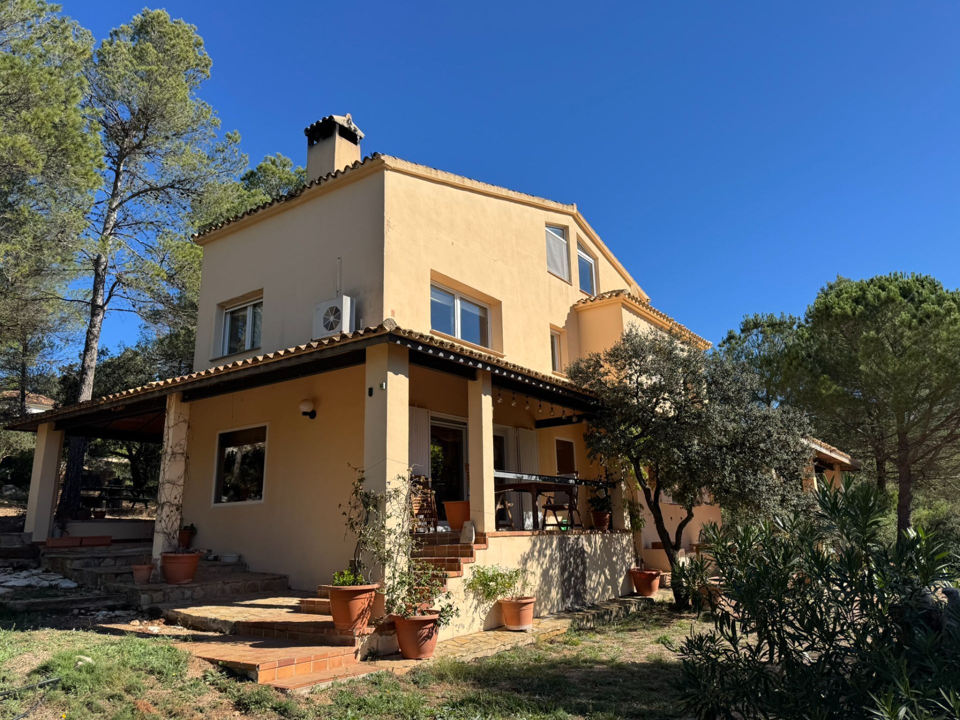Vista exterior de Casa o chalet en venta en Alcoy / Alcoi con Calefacción, Jardín privado y Terraza
