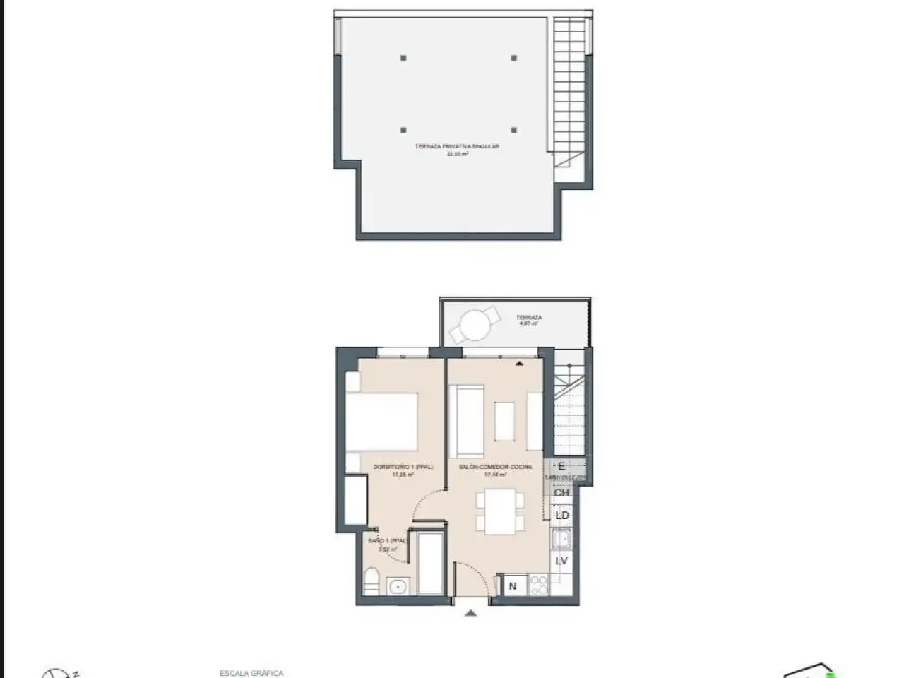 Ático en venta en Dénia con Aire acondicionado, Calefacción y Terraza