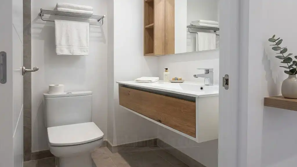 Bany de Apartament en venda en Santanyí amb Aire condicionat, Jardí privat i Terrassa