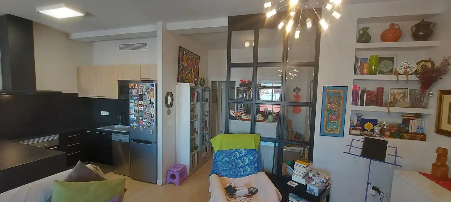 Sala d'estar de Pis en venda en Sagunto / Sagunt amb Aire condicionat, Parquet i Terrassa