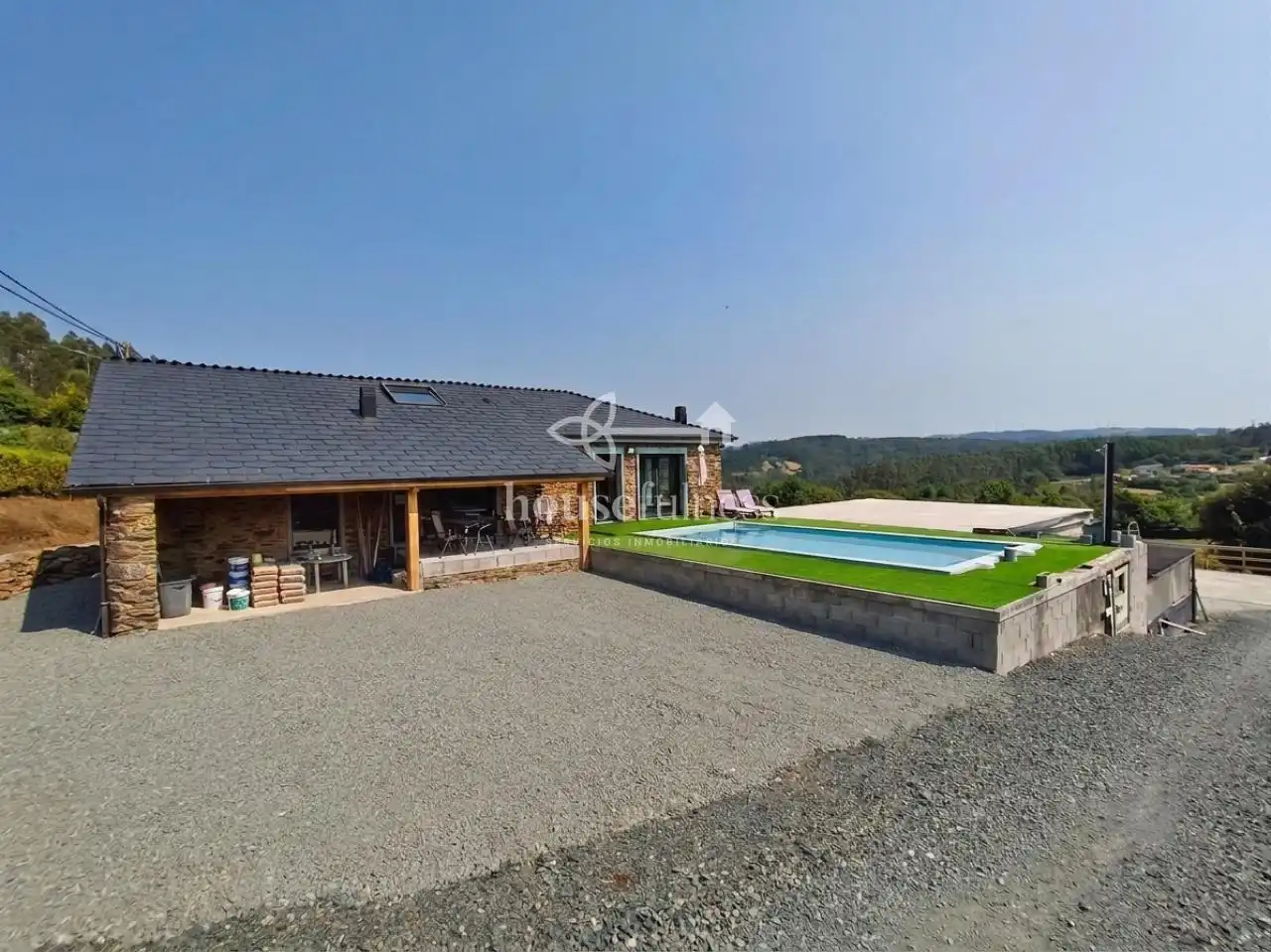 Vista exterior de Casa o xalet en venda en Cerdido amb Calefacció, Jardí privat i Terrassa