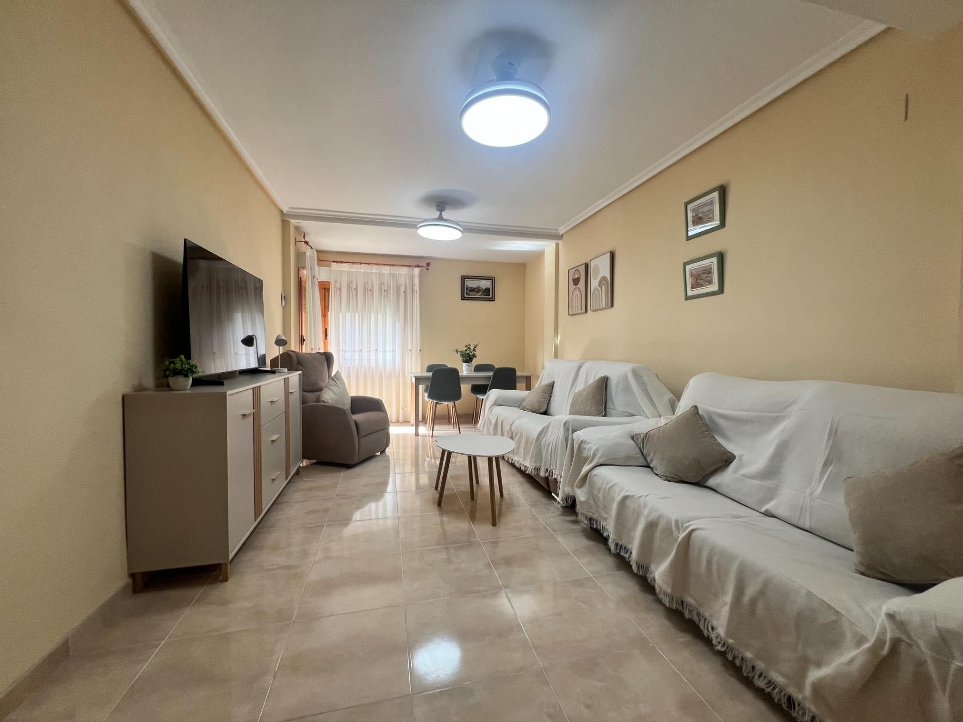 Sala d'estar de Pis de lloguer en Elche / Elx amb Terrassa