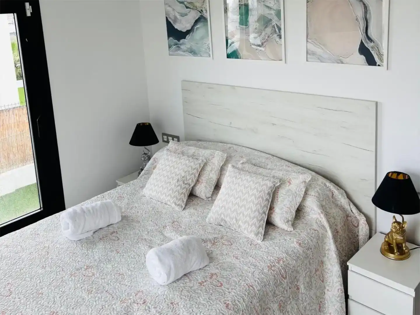 Schlafzimmer von Wohnung zur Miete in Finestrat mit Klimaanlage, Schwimmbad und Balkon