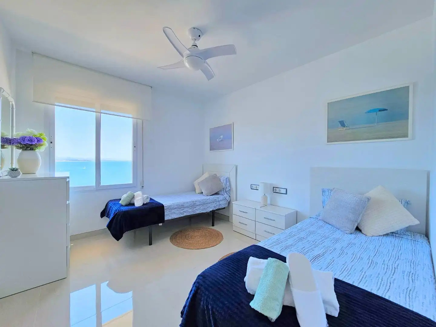 Bedroom of Ground floor for rent in La Manga del Mar Menor  with Air Conditioner, Heating and Terrace