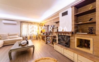 Living room of Single-family semi-detached for sale in Roquetas de Mar  with Private garden and Terrace