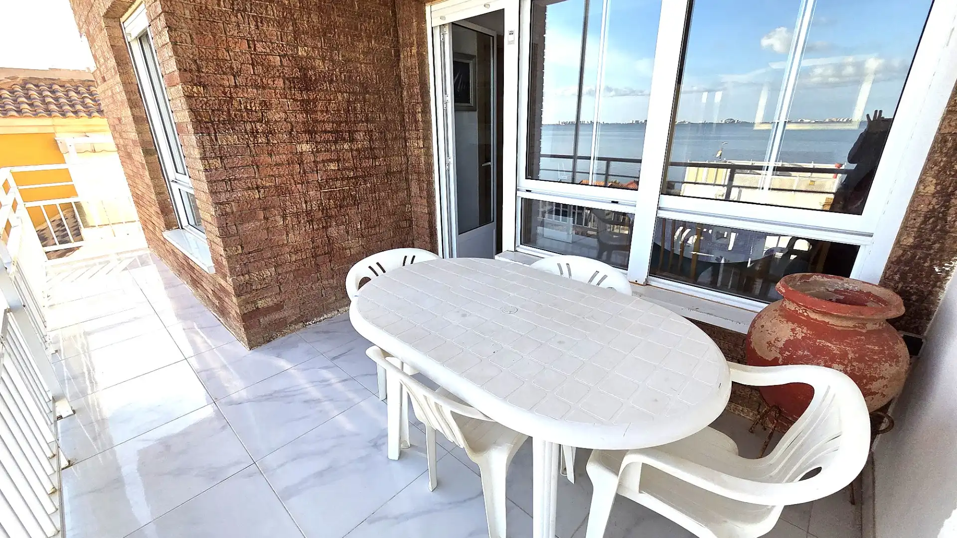 Terrace of Flat for sale in Cartagena  with Terrace, Furnished and Oven