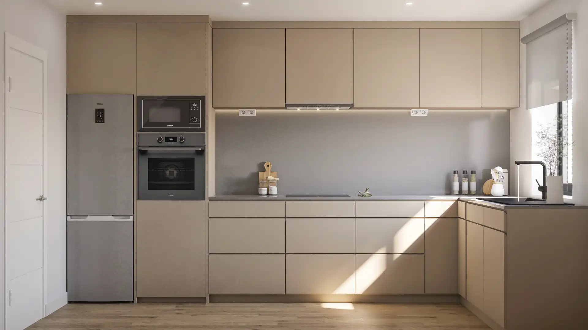 Kitchen of Flat for sale in Narón  with Heating, Parquet flooring and Terrace
