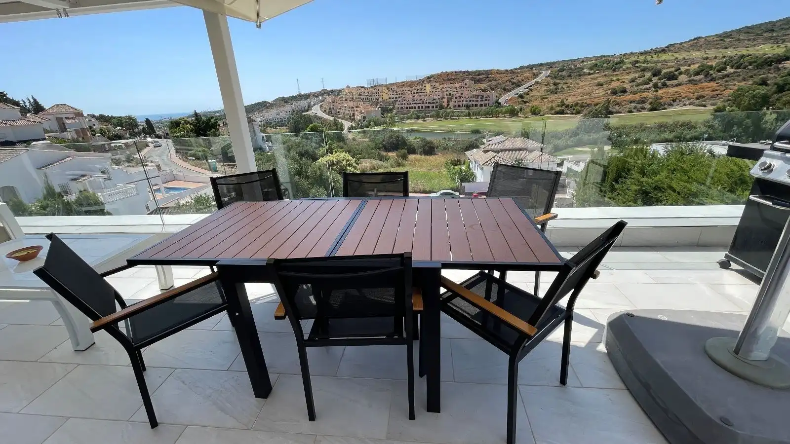 Terraza de Casa o chalet de alquiler en Estepona con Aire acondicionado, Terraza y Piscina