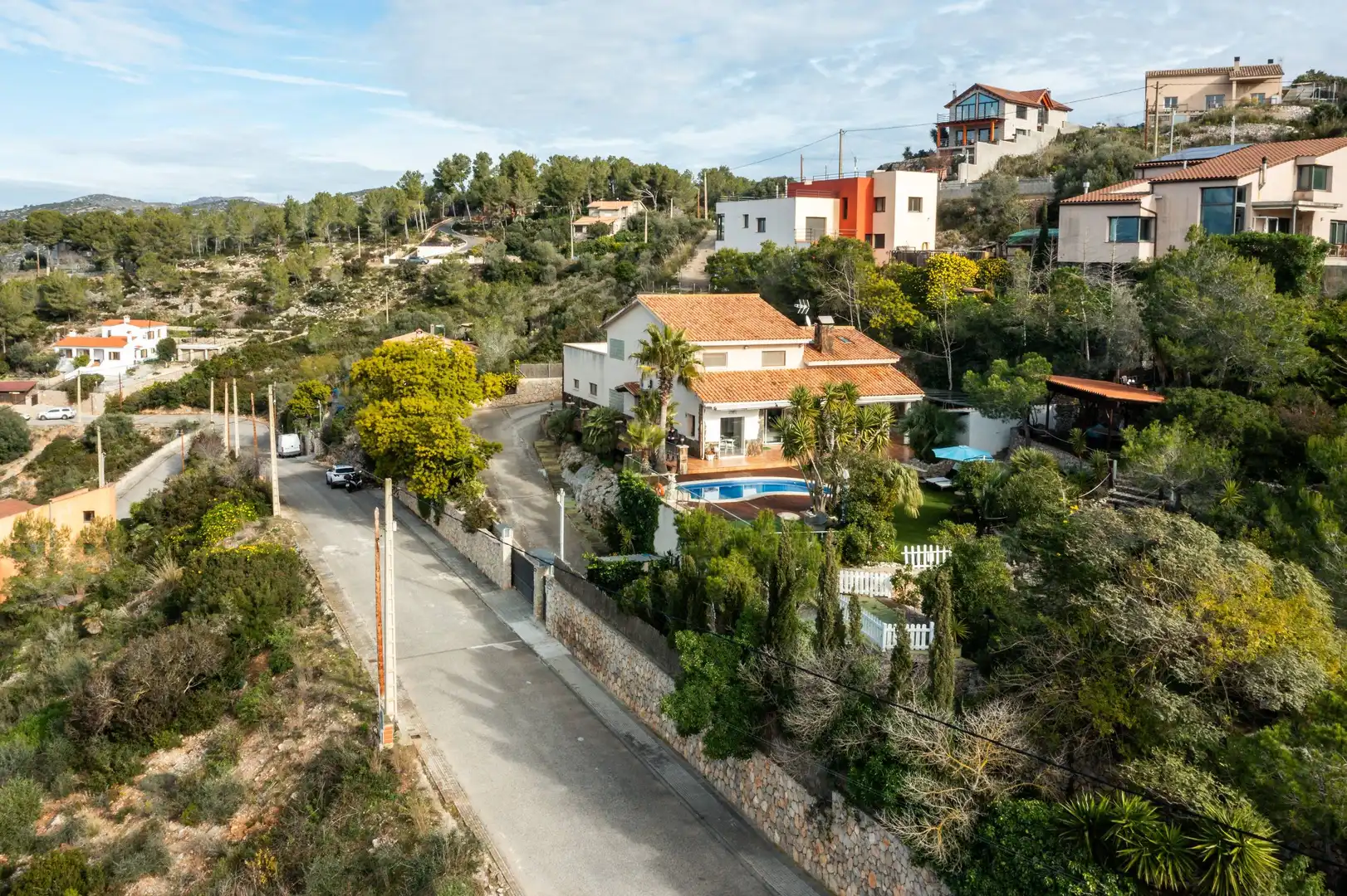 Vista exterior de Casa o xalet de lloguer amb opció a compra en Olivella amb Aire condicionat, Calefacció i Jardí privat
