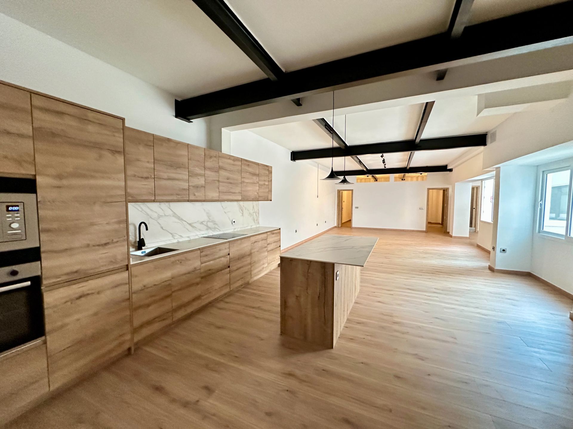 Kitchen of Flat for sale in  Barcelona Capital  with Air Conditioner, Heating and Parquet flooring