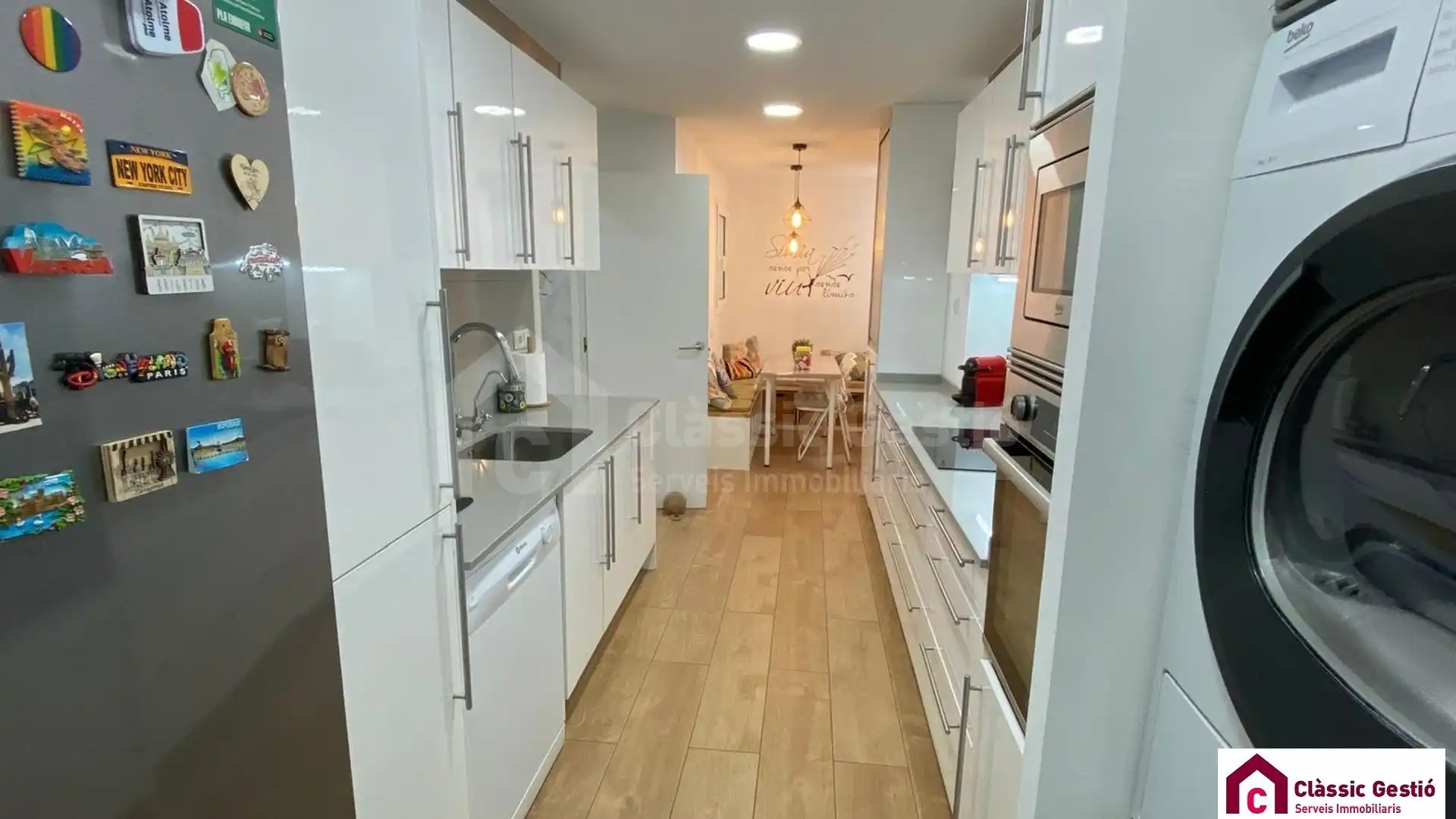 Kitchen of Flat for sale in Terrassa  with Air Conditioner, Heating and Balcony