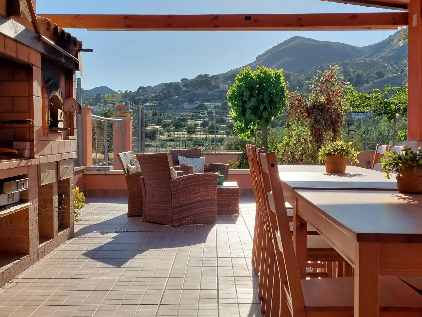 Terrassa de Casa o xalet en venda en Aigües amb Calefacció, Jardí privat i Terrassa