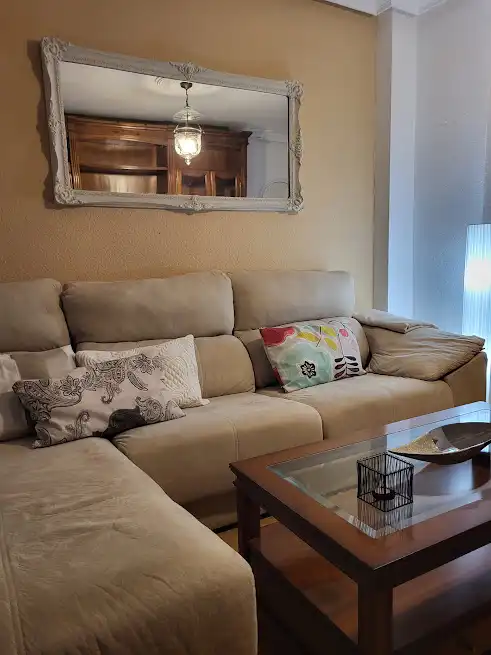 Living room of Flat for rent in Linares  with Air Conditioner, Heating and Furnished